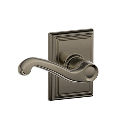 Schlage Flair Passage Lever with Addison Decorative Trim