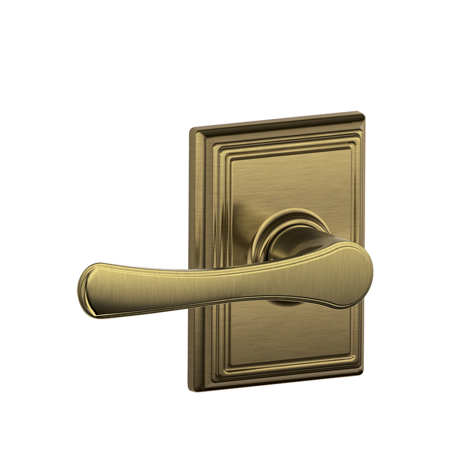 Schlage Avila Passage Lever with Addison Decorative Trim