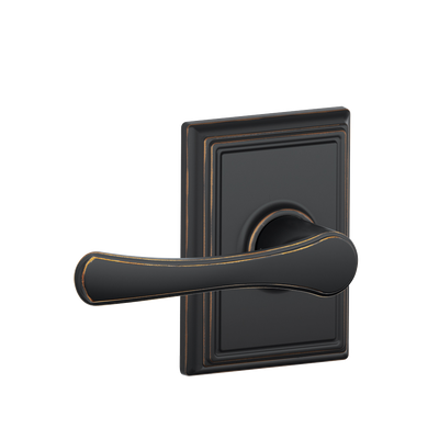 Schlage Avila Passage Lever with Addison Decorative Trim