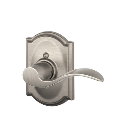 Schlage Accent Dummy Lever with Camelot Decorative Trim