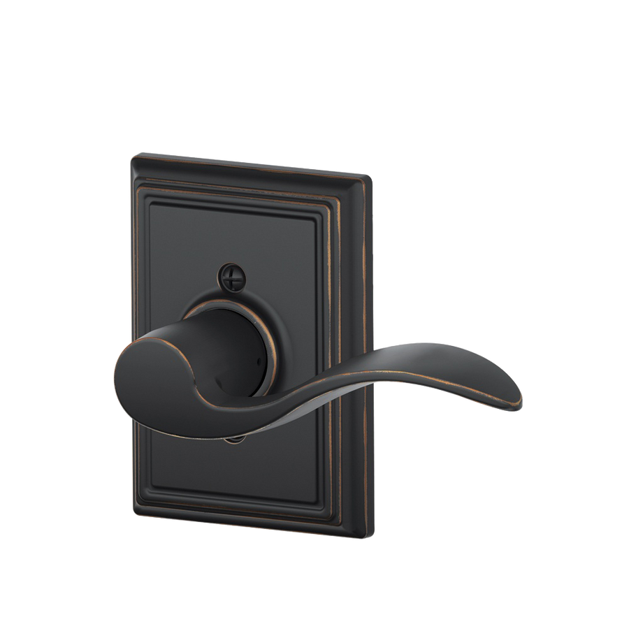 Schlage Accent Dummy Lever with Addison Decorative Trim