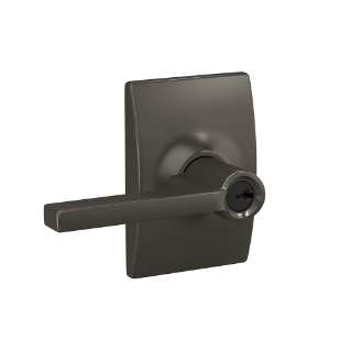 Schlage Latitude Keyed Entrance Lever with Century Trim