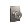 Schlage Bowery Keyed Entrance Knob with Century Trim