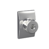 Schlage Bowery Keyed Entrance Knob with Century Trim