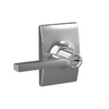 Schlage Latitude Keyed Entrance Lever with Century Trim