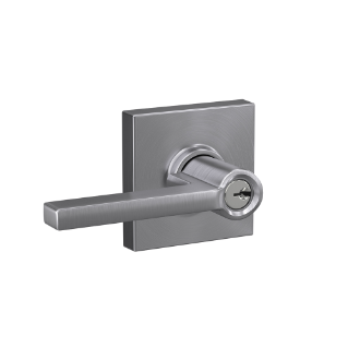 Schlage Latitude Keyed Entrance Lever with Collins Trim