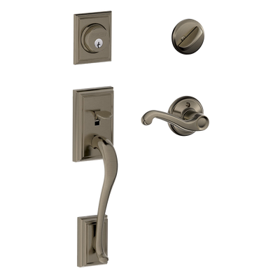 Schlage Addison Front Entry Handleset with Flair Lever