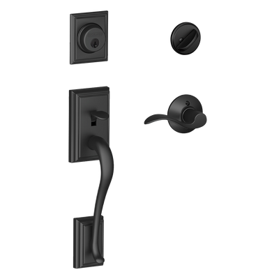 Schlage Addison Front Entry Handleset with Accent Lever
