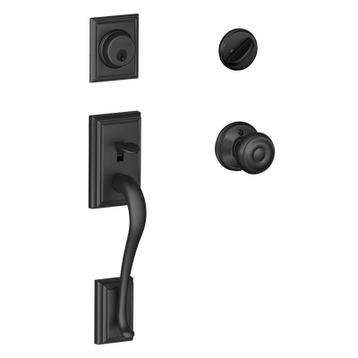 Schlage Addison Front Entry Handleset with Georgian Knob