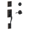 Schlage Addison Front Entry Handleset with Accent Lever