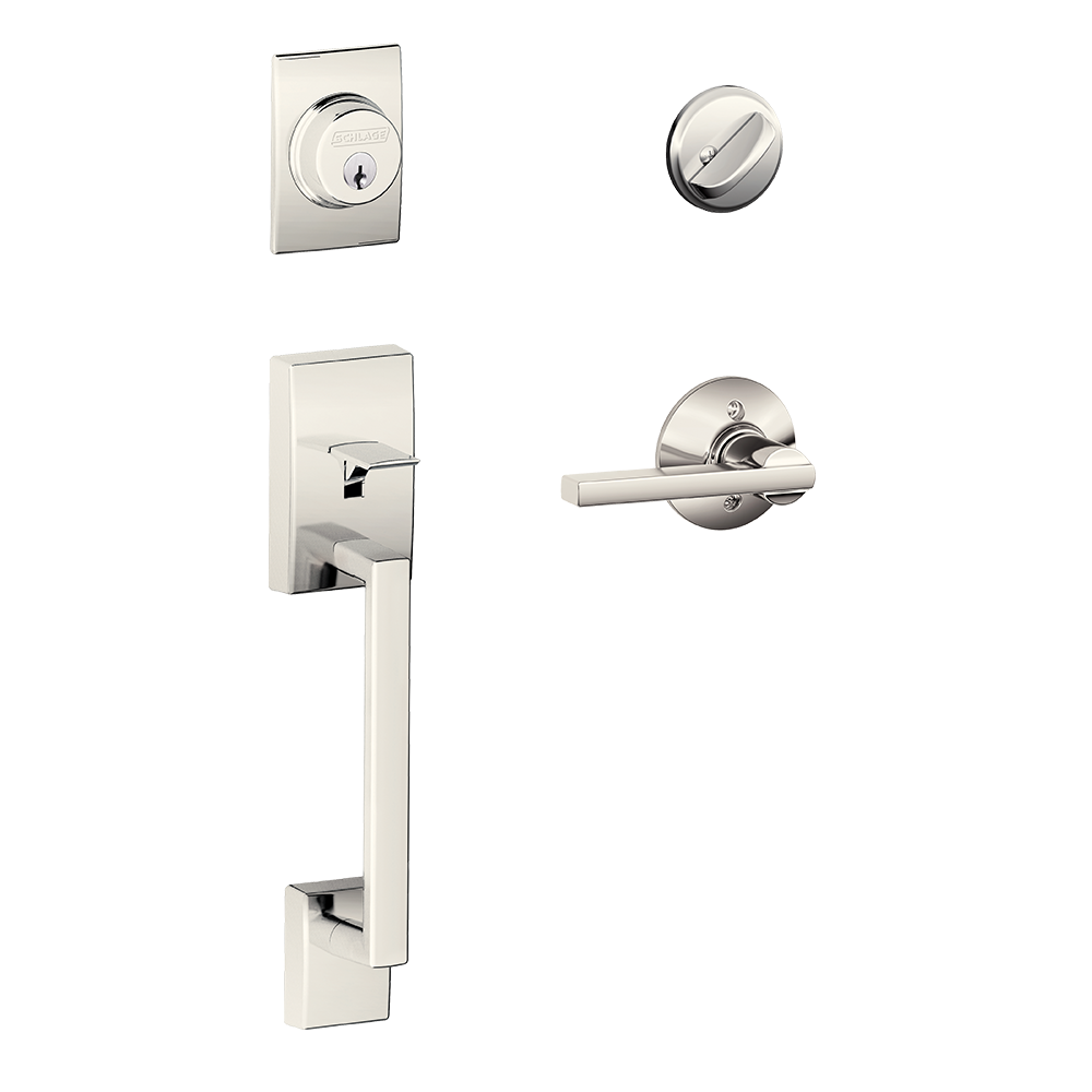 Schlage Century Front Entry Handleset with Latitude Lever