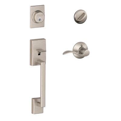 Schlage Century Front Entry Handleset with Accent Lever
