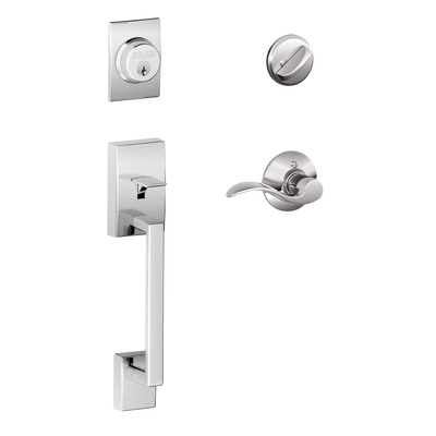 Schlage Century Front Entry Handleset with Accent Lever