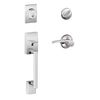 Schlage Century Front Entry Handleset with Merano Lever