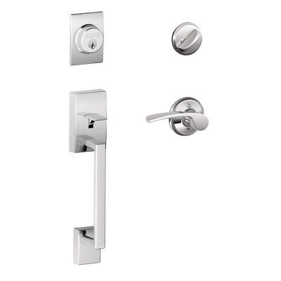 Schlage Century Front Entry Handleset with Merano Lever