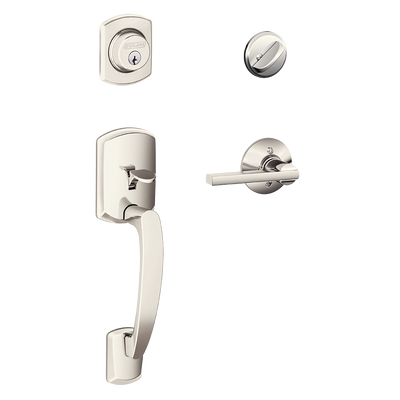 Schlage Greenwich Front Entry Handleset with Latitude Lever