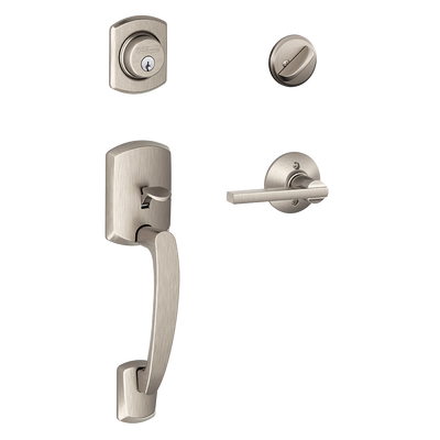 Schlage Greenwich Front Entry Handleset with Latitude Lever