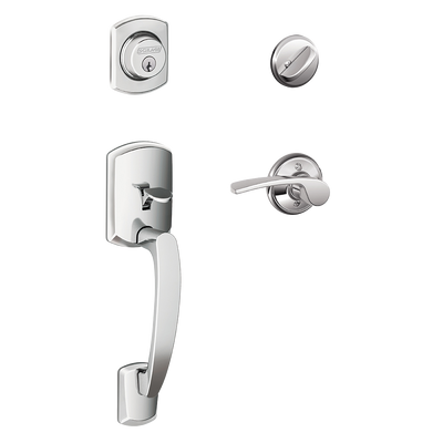 Schlage Greenwich Front Entry Handleset with Merano Lever