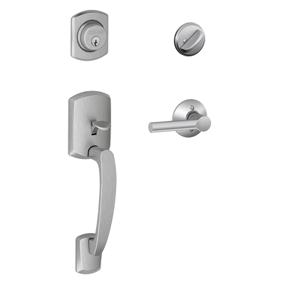 Schlage Greenwich Front Entry Handleset with Broadway Lever