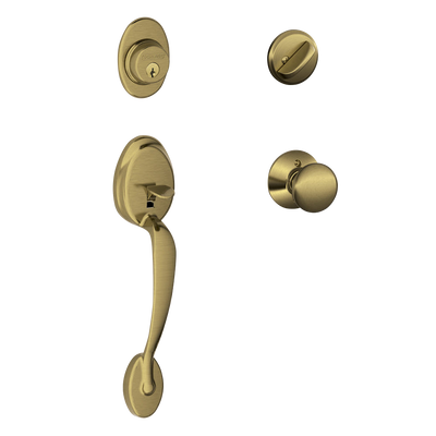 Schlage Plymouth Front Entry Handleset with Plymouth Knob