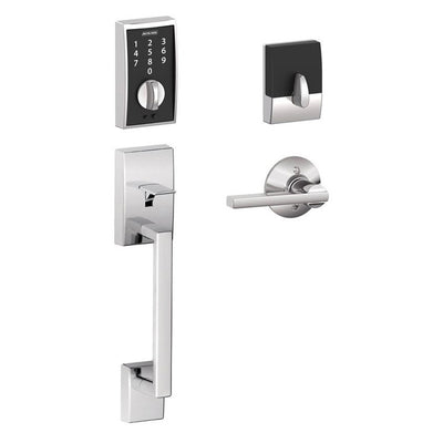 Schlage Touch Entry Handleset - Century (CEN) Style with Latitude (LAT) Lever