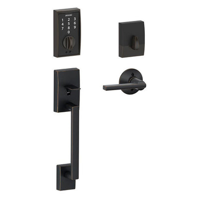 Schlage Touch Entry Handleset - Century (CEN) Style with Latitude (LAT) Lever