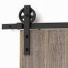 Ferris Wheel Rustic Barn Door Hardware Kit