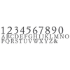 Cast Metal House Numbers & Letters - Garamond Style