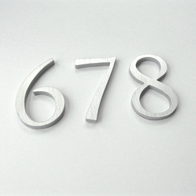 Cast Metal House Numbers & Letters - Garamond Style