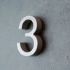 Cast Metal House Numbers & Letters - Helvetica Style
