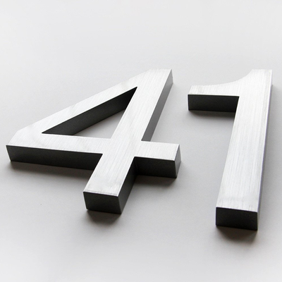 Cast Metal House Numbers & Letters - Helvetica Style