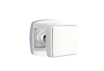 Emtek Square Knob with Urban Modern Rosette