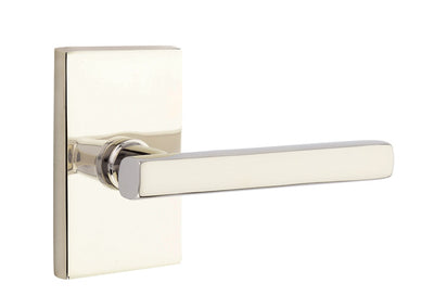 Emtek Freestone Lever with Modern Rectangular Rosette