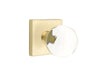 Emtek Bristol Crystal Knob with Square Rosette