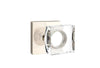 Emtek Modern Square Crystal Knob with Square Rosette