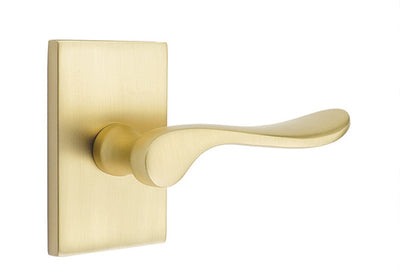 Emtek Luzern Lever with Modern Rectangular Rosette