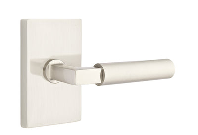 Emtek Hercules Lever with Modern Rectangular Rosette