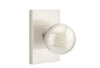 Emtek Orb Knob with Modern Rectangular Rosette