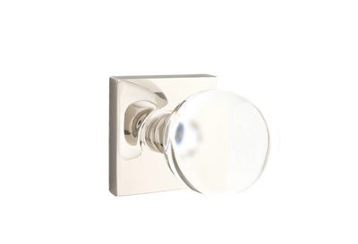 Emtek Bristol Crystal Knob with Square Rosette