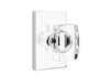 Emtek Windsor Crystal Knob with Modern Rectangular Rosette