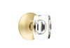 Emtek Windsor Crystal Knob with Modern Rosette