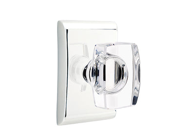 Emtek Windsor Crystal Knob with Neos Rosette