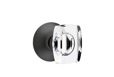 Emtek Windsor Crystal Knob with Modern Rosette