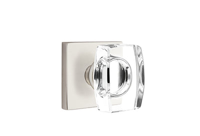 Emtek Windsor Crystal Knob with Square Rosette