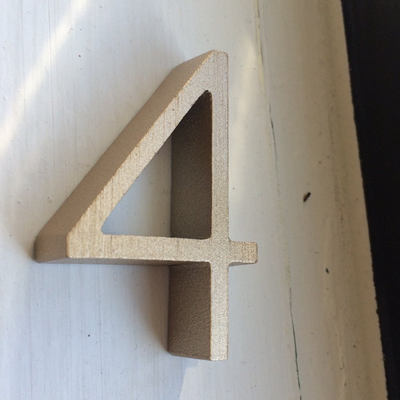 Cast Metal House Numbers & Letters - Ribbon Style