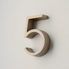 Cast Metal House Numbers & Letters - Ribbon Style