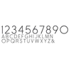 Cast Metal House Numbers & Letters - Ribbon Style