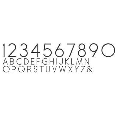 Cast Metal House Numbers & Letters - Ribbon Style
