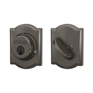 Schlage B60 Single Cylinder Deadbolt with Camelot Trim