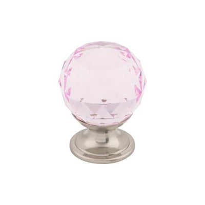 Top Knobs Pink Crystal Knob